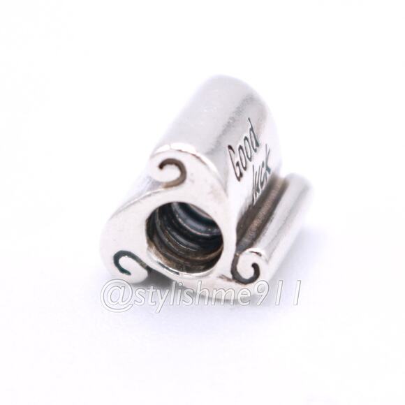 Authentic Pandora Good Luck Scroll Charm - 790514 - Picture 9 of 11